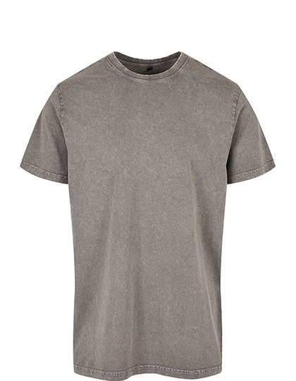 Acid Washed Round Neck Tee